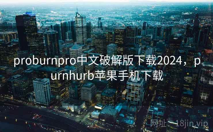 proburnpro中文破解版下载2024，purnhurb苹果手机下载
